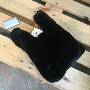 Fake Fur Bag - Black /40%Sale/