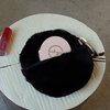 [Pouch] Fur Circle Black /30%SALE/